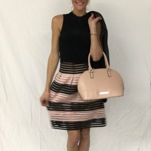 Black and Pink Skirt